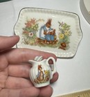 World Of Beatrix Potter Peter Rabbit 2 Pc Porcelain Miniature Tea Set Vintage
