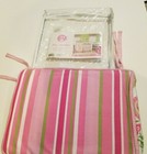 Trend Lab Brand Pink Green White Stripes   Flowers Paisley Park Diaper Stacker