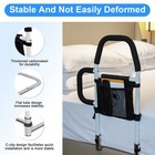Bed Rail Safety Bed Assist Rail For Adults Elderly W storage Pocket Fixing Strap