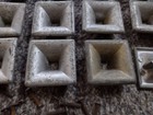Vintage Square Metal Drawer Pulls Lot Of 12