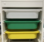 Ikea Trofast Storage Bin Box Medium White  Green  Yellow  Orange For Trofast