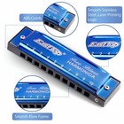 Easttop Harmonica 10hole Blue Diatonic Harmonica Blues Harp Mouth Organ Gift New