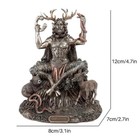 Cernunnos Statue Celtic Horned God Resin Pagan Figurine 4 7 Inch