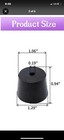 Lot Of 35   4 Rubber Stopper With Hole  Black Tapered  Lab Seal For 24 40 Glass
