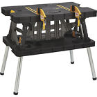 Keter Folding Work Table With Two Adjustable Clamps  1000-lb  Capacity  Model 