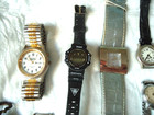 Mixed Lot Of Vintage   Other Used Wrist Watches   Bands For Parts   Repair