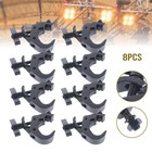 8 Pack 330lbs Heavy Duty Stage Lighting Clamps Dj Light Truss Clamp Set Black