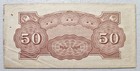 Malaya Japanese Invasion Money 50 Cents 1940 s Mf Block