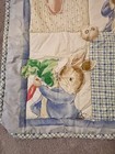 Vintage Peter Rabbit Beatrix Potter Original Crib Comforter Quilted 31 X 42
