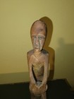 Ancient Rare Hand Carved Wooden South Indian Tribal Human Figure Sculpture