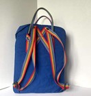 Fjallraven Kanken Small Backpack Blue Rainbow Nylon Zip Pocket Unisex Pride Bag