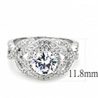 Ladies Cz Ring 2 5 Carat Pretty Rhodium Silver Pave Dress Womens Sparkling 1519