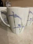 Corelle Iris Pattern Coffee tea Porcelain Mugs Vintage