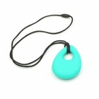 2 Pieces Of Silicone Necklace Small Round Pendant Mother Wears Baby Teether