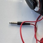 Dj Over Ear Headphones 1 4    6 35mm Plug Wired Studio Red Cable