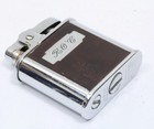 Vintage 1950 s Ronson Whirlwind Pocket Lighter Tortoise Enamel Clean   Working