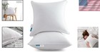 Set Of 2 White Square Sofa Pillow Inserts - 20 Inch
