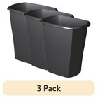 10 Gallon Plastic Trash Can Open Top Wastebasket Garbage Bin Kitchen Garage New