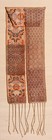 Rare  Wonderful Antique Moroccan Fez Wedding Sash Silk Lampas Belt Textile 