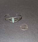 Fred Harvey Era Bell Trading Post Cuff Bracelet Turquoise Sterling Silver