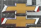 Oem Chevy Emblem Gold Silver Bowtie 2 Pack