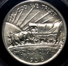 1938-s Oregon Trail Silver Half Dollar Commemorative 50c