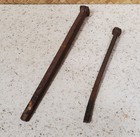 Large Antique Hand Wrought Iron Railroad Spike 10    Vintage Tool  cont 24 