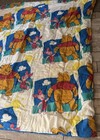 Vintage Disney Winnie The Pooh Reversible Twin Bed Comforter Blue Cloud