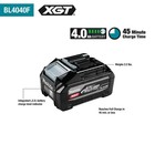 Makita 40v Max Xgt High Output 40v 4ah Lithium Ion Power Tool Battery Pack With