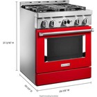 Kitchenaid 30  Slide-in Gas Range 4 1 Cu Ft Convection Kfgc500jpa