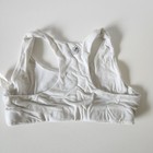 Bleuet Aster Organic Racerback Sport Bra White Teen Tween Reversible Girls Sz 12