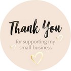 4000 Pcs Thank You Stickers Rolls  1 5 Inch Round   Gold Foil Thank You Seal    