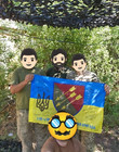 Ukrainian Flag Signed By Fighters Of 118th Mechanized Brigade  Souvenir
