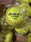 New 1 Dozen Dudley Nfhs Thunder Heat Leather Wt 12 Yellow Fast Pitch Softball