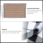 12v Heated Electric Car Truck Suv Van Fleece Black White Plaid Heater Blanket