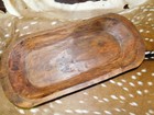 Carved Wooden Dough Bowl Primitive Wood Trencher Tray Rustic Home Decor 23 3 8 
