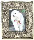 Antique Art Nouveau Sterling Silver Repousse Picture Frame     Birmingham 1902