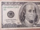  100 Bill  one Hundred Dollar Bill      Circulated- 2001  Us Currency Flawed Face