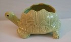 Vintage Lt Green Ceramic Turtle Planter  Sponge Holder 7 x4 x3 5  Hobbiest Piece