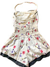 Vintage 50   s Women   s Bathing-suit Swimsuit Romper With Tennis Print