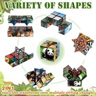 2 In 1 Star Cube Magic Cube Set  Fidget Toy For Kids  Animal Toys For Ages 8-13 