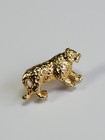 Leopard Lapel Pin Very Small Gold Color By Camco