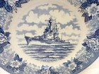 Alfred Meakin Old English Staffordshire Plate - Uss Mitscher Bath  Maine