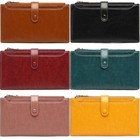 Women s Wallet Credit Card Holder Leather Rfid Blocking Pocket Thin Purse Gifts