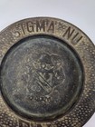 Vintage Sigma Nu En Fraternity Metal Wall Hanging Plate Decoration Ashtray
