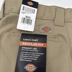 Dickies Cargo Work Pants 36 X 32 Regular Fit Flex Straight Leg Khaki Uniform