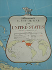 Lot Of 4 Vtg Maps hammond   s Superior Map united States 50    X 33    Wall Art Decor