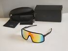 Sutro Style Shield Sunglasses Matte Black Frame Orange-mirror Lens 140mm