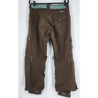 Burton Ski Pants Women s Sz Medium Snowboarding Brown Teal Belted Cargo Y2k Vtg