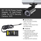 Dc 12v 5a Power Supply Adapter  8 Split Power Cable For Cctv Security Camera Dvr